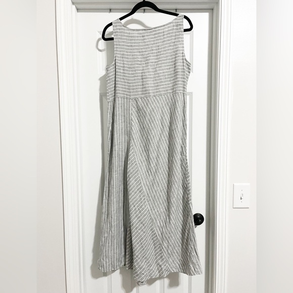 J Jill Love Linen Striped Maxi Dress - Picture 3 of 6